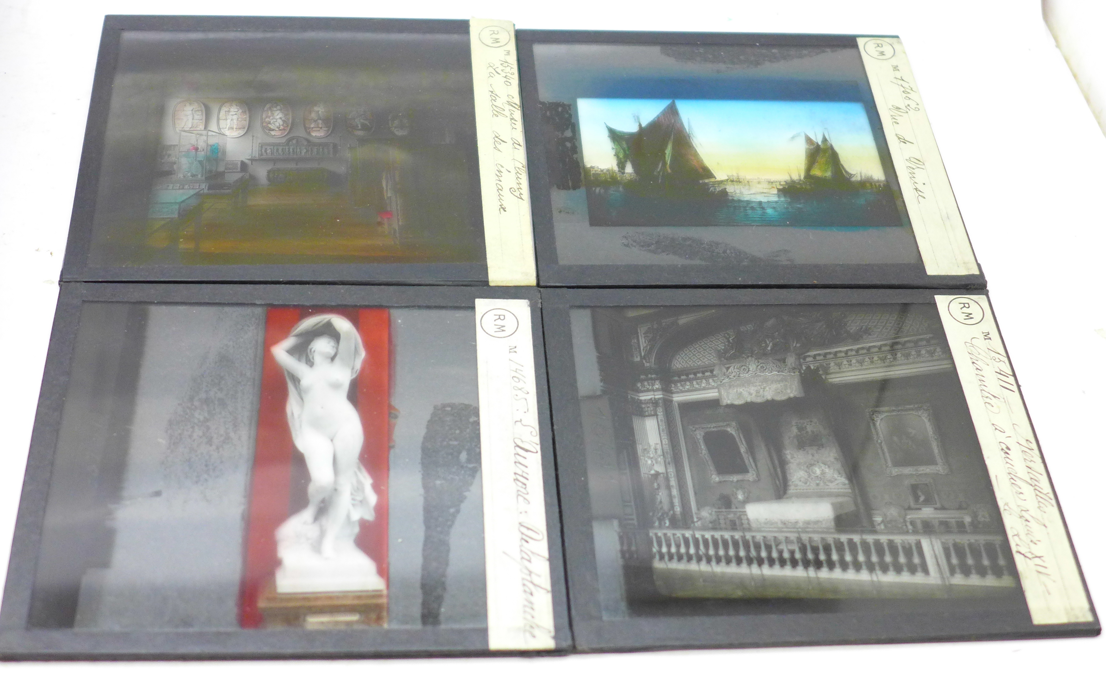 Three boxes of French magic lantern slides, (30) - Image 3 of 5