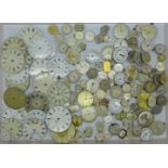 Lady's and gentleman's wristwatch movements including Tissot, Record, Waltham, Thos Russell, Rotary,