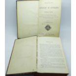 Two volumes, Beeton's Dictionary of Geography, printed by Savill, Edwards & Co., circa 1869, with