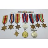 Medals including one WWI Victory medal to 300573 Pte. C. Duncan R. Scots