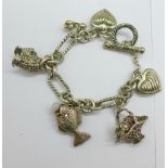 A charm bracelet