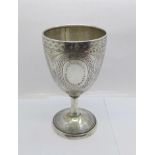 A Victorian silver goblet, Birmingham 1871, 260g