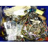 A box of costume jewellery