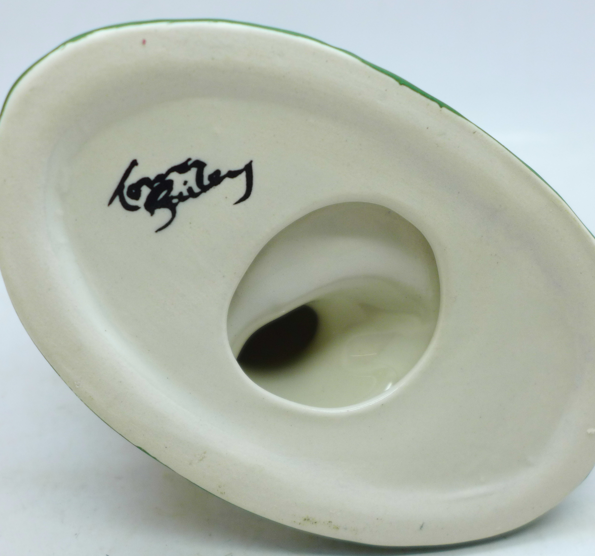 Lorna Bailey Pottery, 'Fore the Golfing Cat', signed on base, 15cm - Image 3 of 3