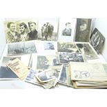 Twenty-six WWII German photographs and twenty-five postcards, six letters and two Osterkommunion