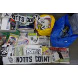 A large quantity of football programmes, mainly a Notts County FC fan compilation with programmes