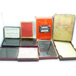 Five boxes of glass plate negatives, circa 1900 - 1940, fifty-two plates in total
