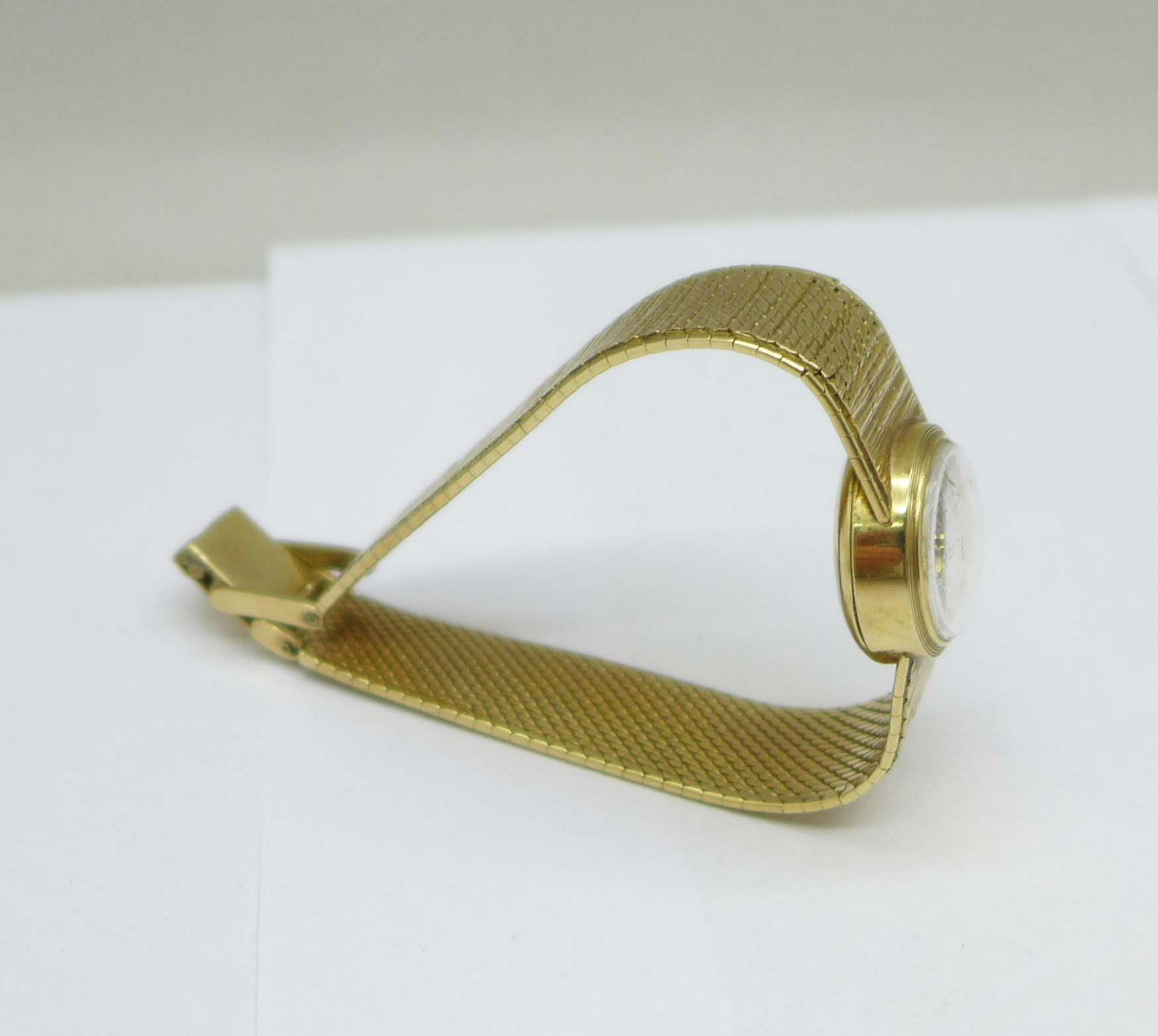 A lady's 9ct gold Omega Ladymatic wristwatch, total weight with movement 30g - Image 3 of 6