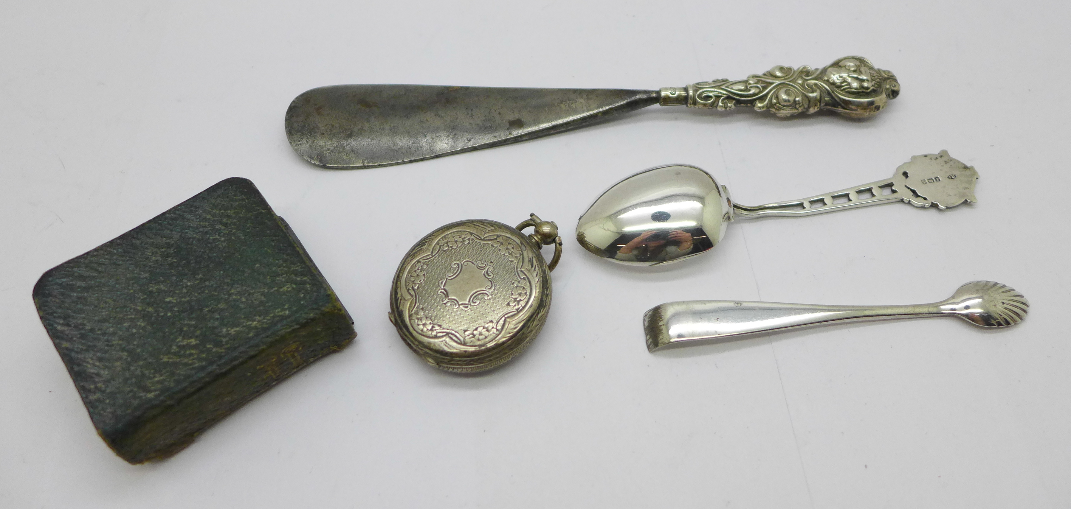 Silver items including a prayer book with Reynolds angels, a/f - Image 5 of 5