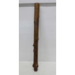 A carved Tongan hunting club, 44cm