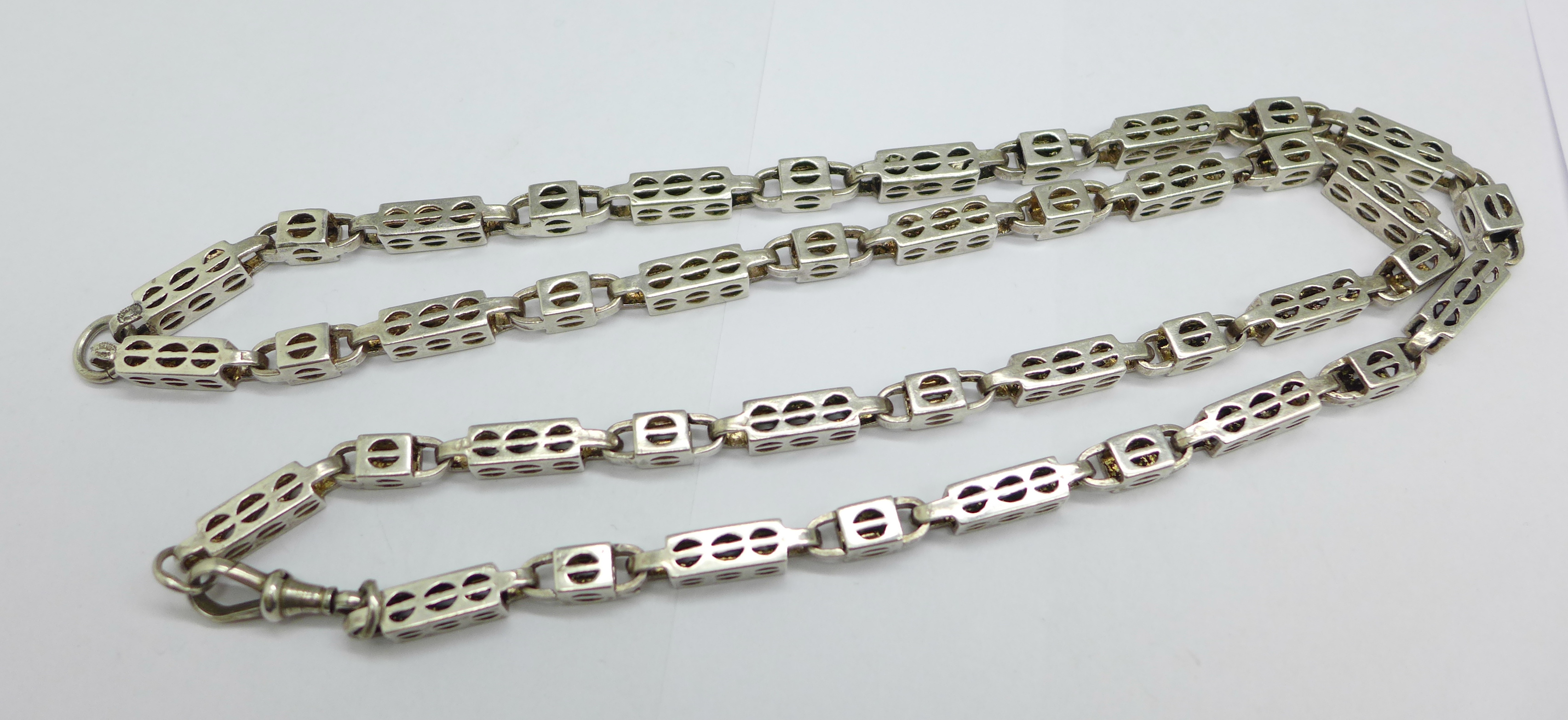 A Georg Jensen silver chain, 89g, 76cm