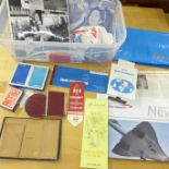 BEA/Air France ephemera including Souvenir B.A. Concorde News