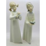 Two Lladro figures, a/f