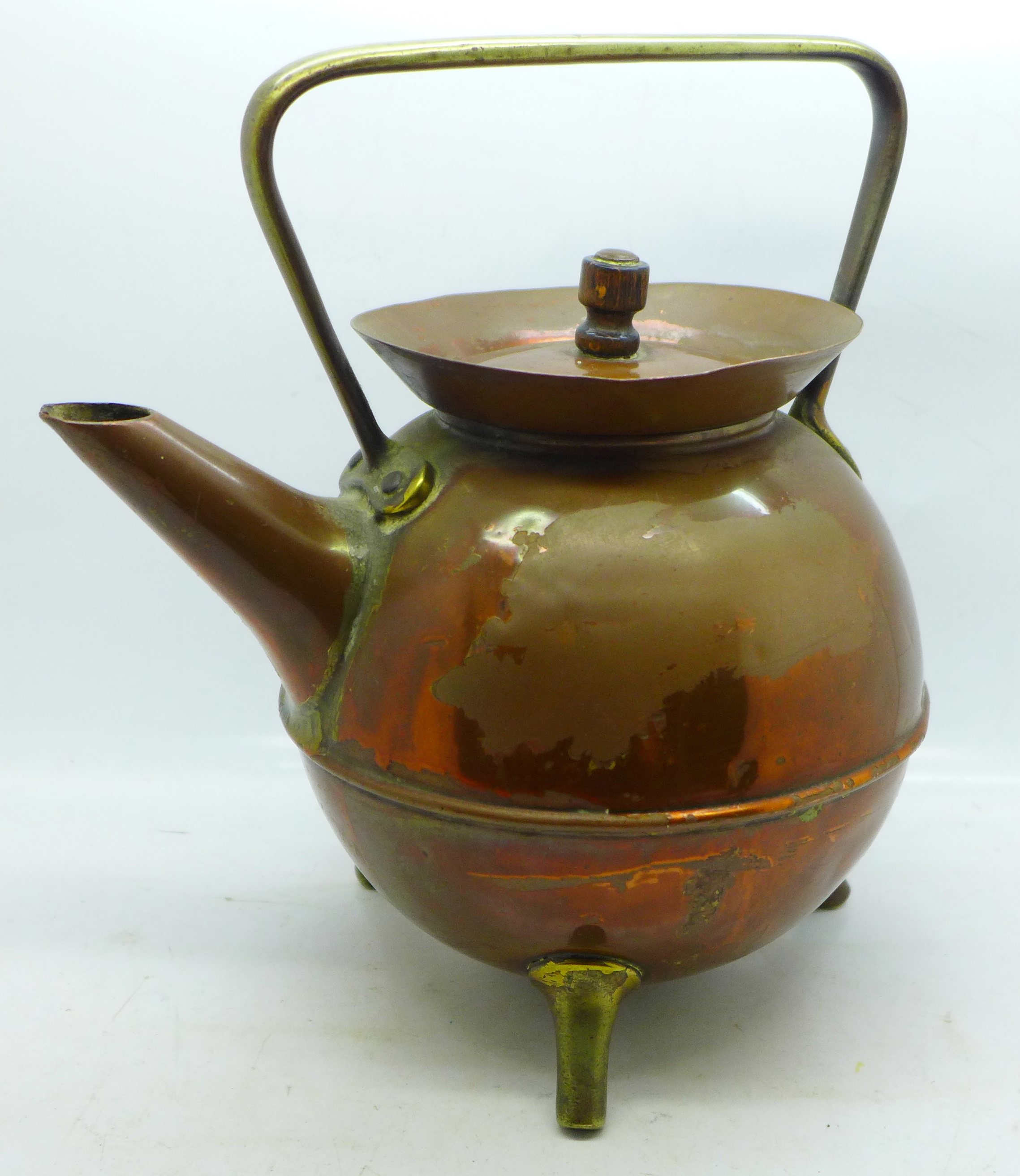 A Christopher Dresser Benham & Froud copper kettle - Image 2 of 6