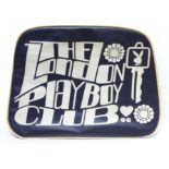 A 1960's The London Playboy Club holdall bag and a Don Juan Night Club entertainment card