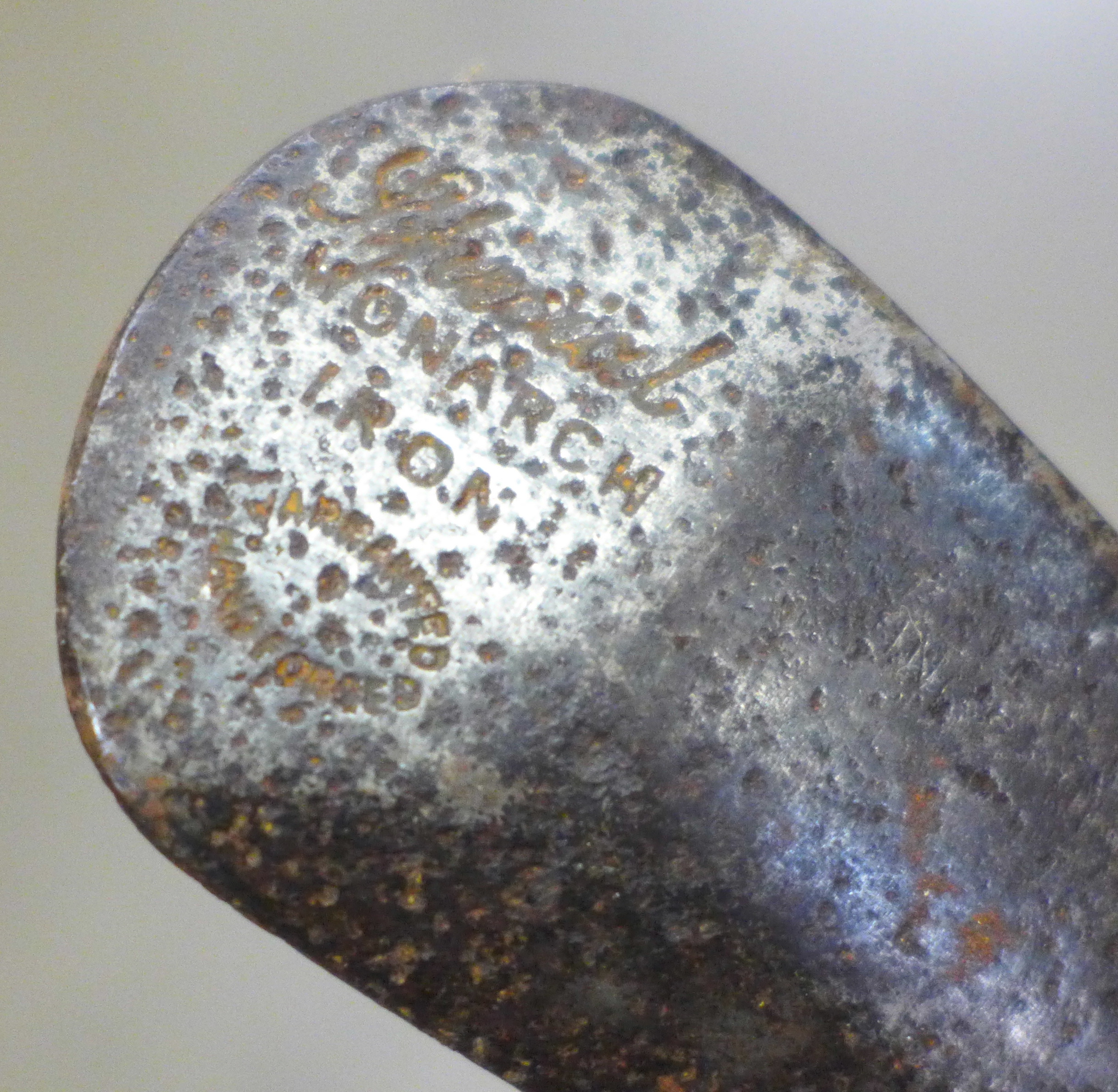 Seven hickory shafted golf clubs including Mashie made by Anderson & Sons of St. Andrews, Jiggers by - Image 5 of 9