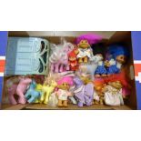 A collection of My Little Pony toys and accessories and Troll dolls **PLEASE NOTE THIS LOT IS NOT