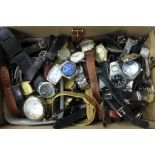 A collection of watches including Sekonda, Accurist and wristwatch straps