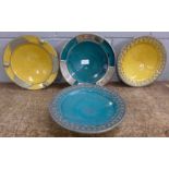 Four Moroccan metal wall hanging plates **PLEASE NOTE THIS LOT IS NOT ELIGIBLE FOR POSTING AND