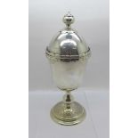 A Victorian silver ciborium, London 1876, 237g