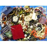 A box of costume jewellery