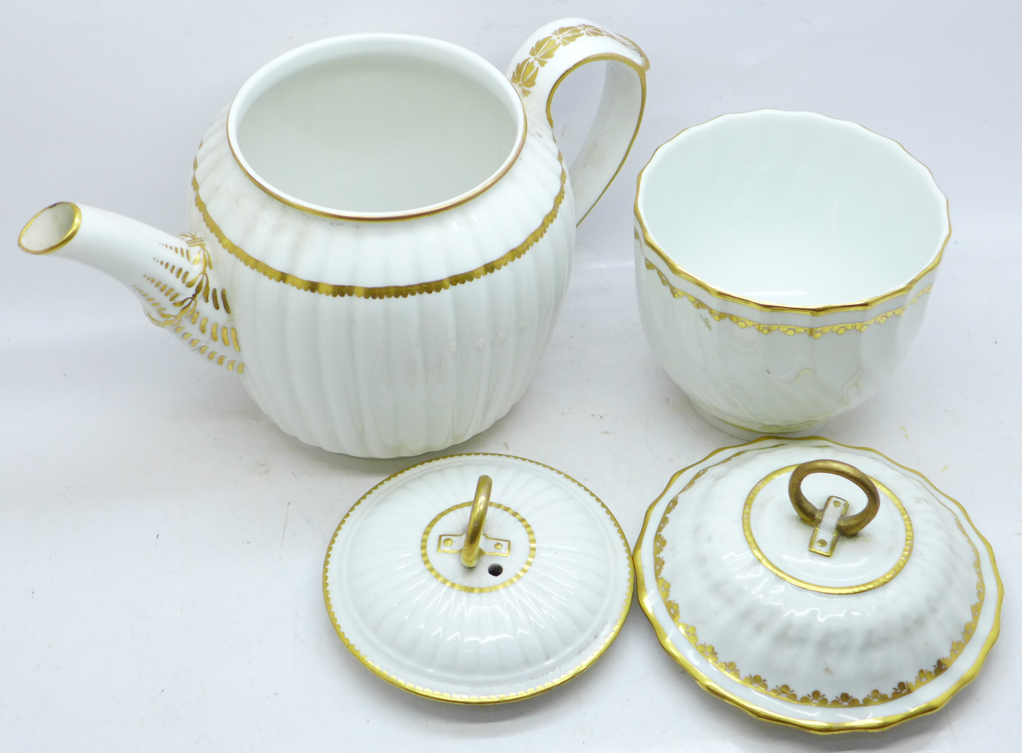 Two Royal Crown Derby, teapot and pot - Image 2 of 4