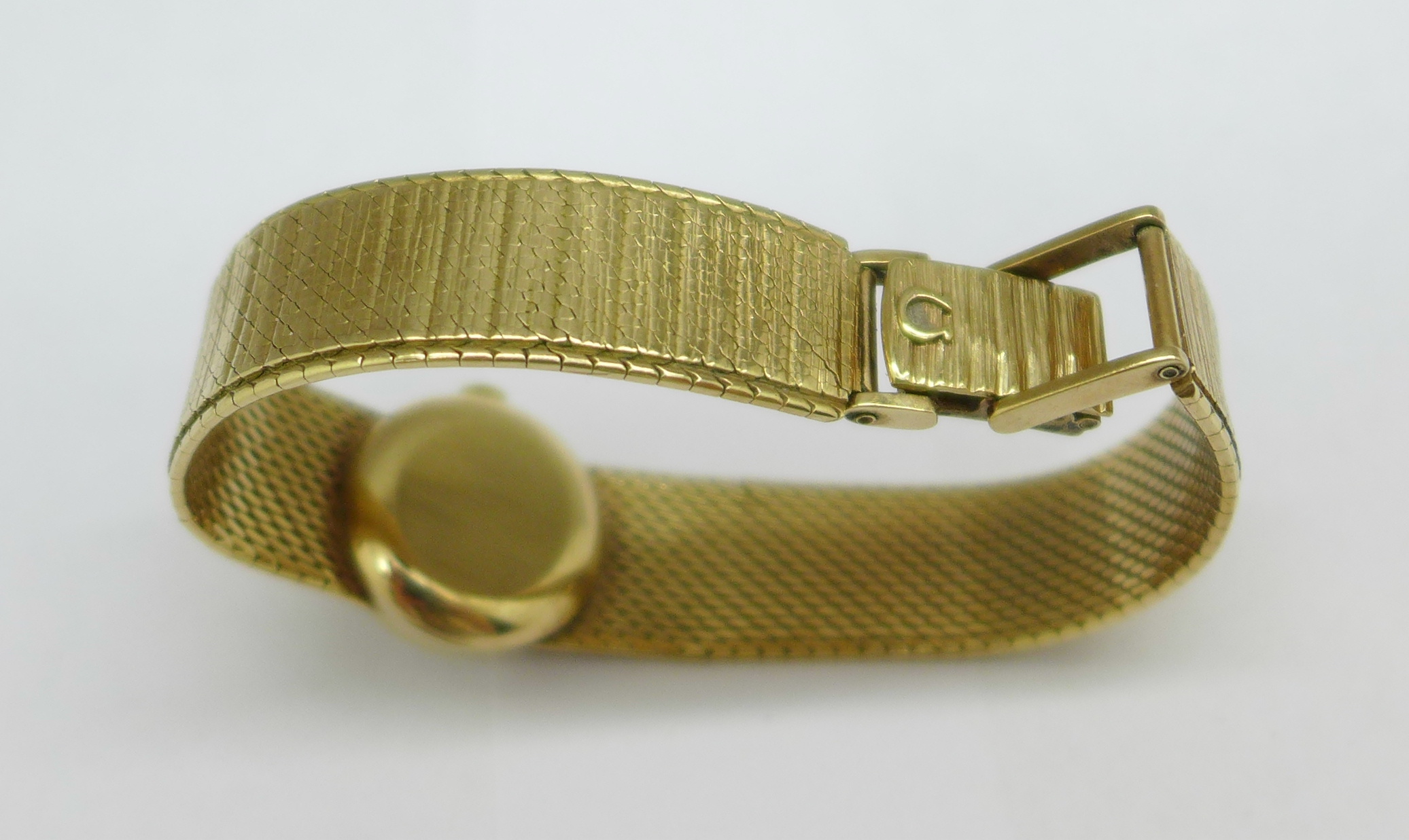 A lady's 9ct gold Omega Ladymatic wristwatch, total weight with movement 30g - Image 4 of 6