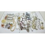 Necklaces, necklets and other costume jewellery