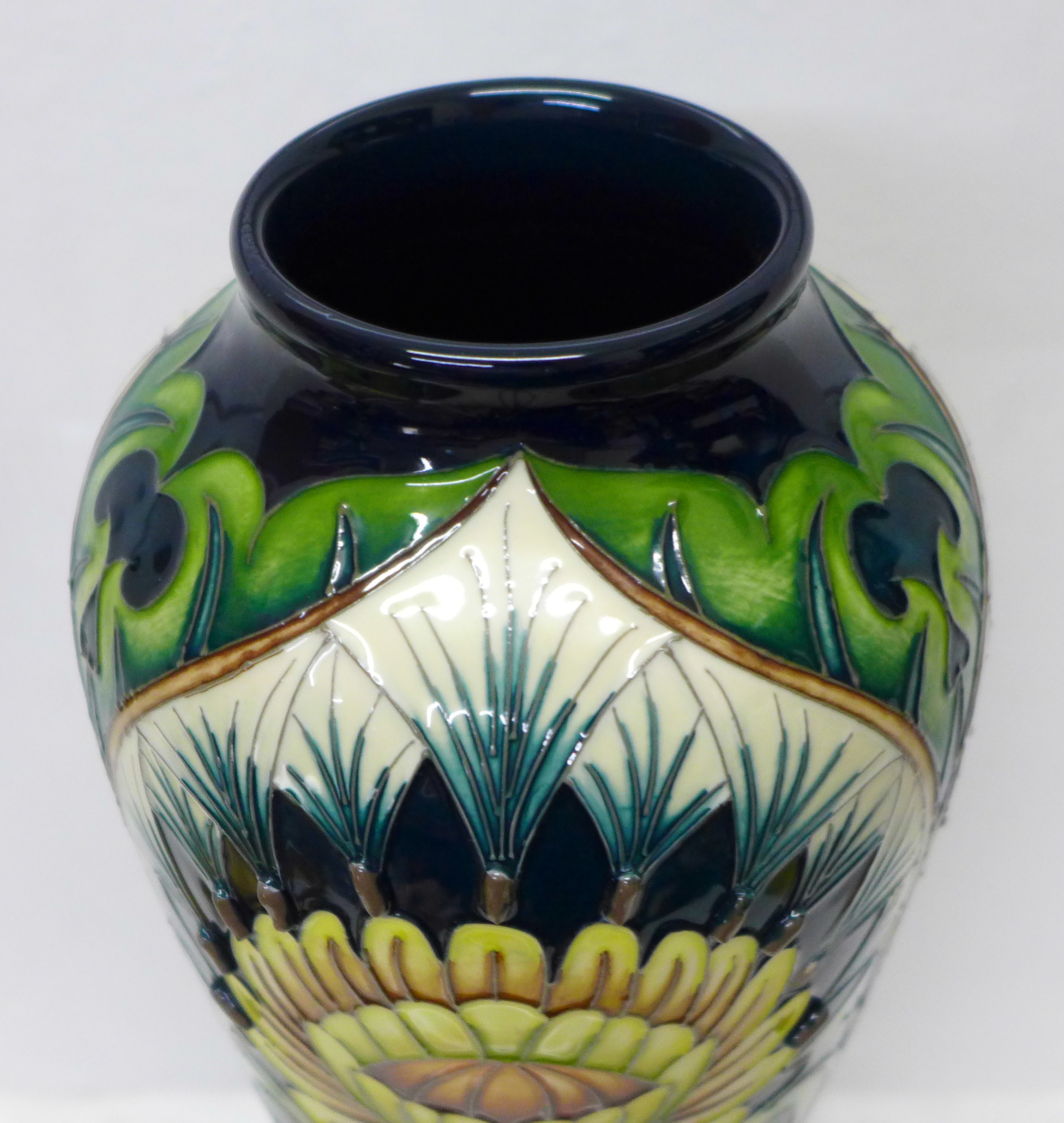 A Moorcroft Dent De Lion vase - design trial, 37cm - Image 3 of 7