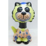 Lorna Bailey Pottery, 'Muppet the Cat', signed on base, 14cm