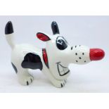 Lorna Bailey Pottery, 'Dashy the Dog', signed on base, 10cm