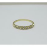 A 9ct gold and diamond ring, 1.5g, S