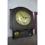 A German Mauthe beech wall clock