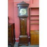 A George III oak 30-hour longcase clock, the square brass dial signed Thomas Lister