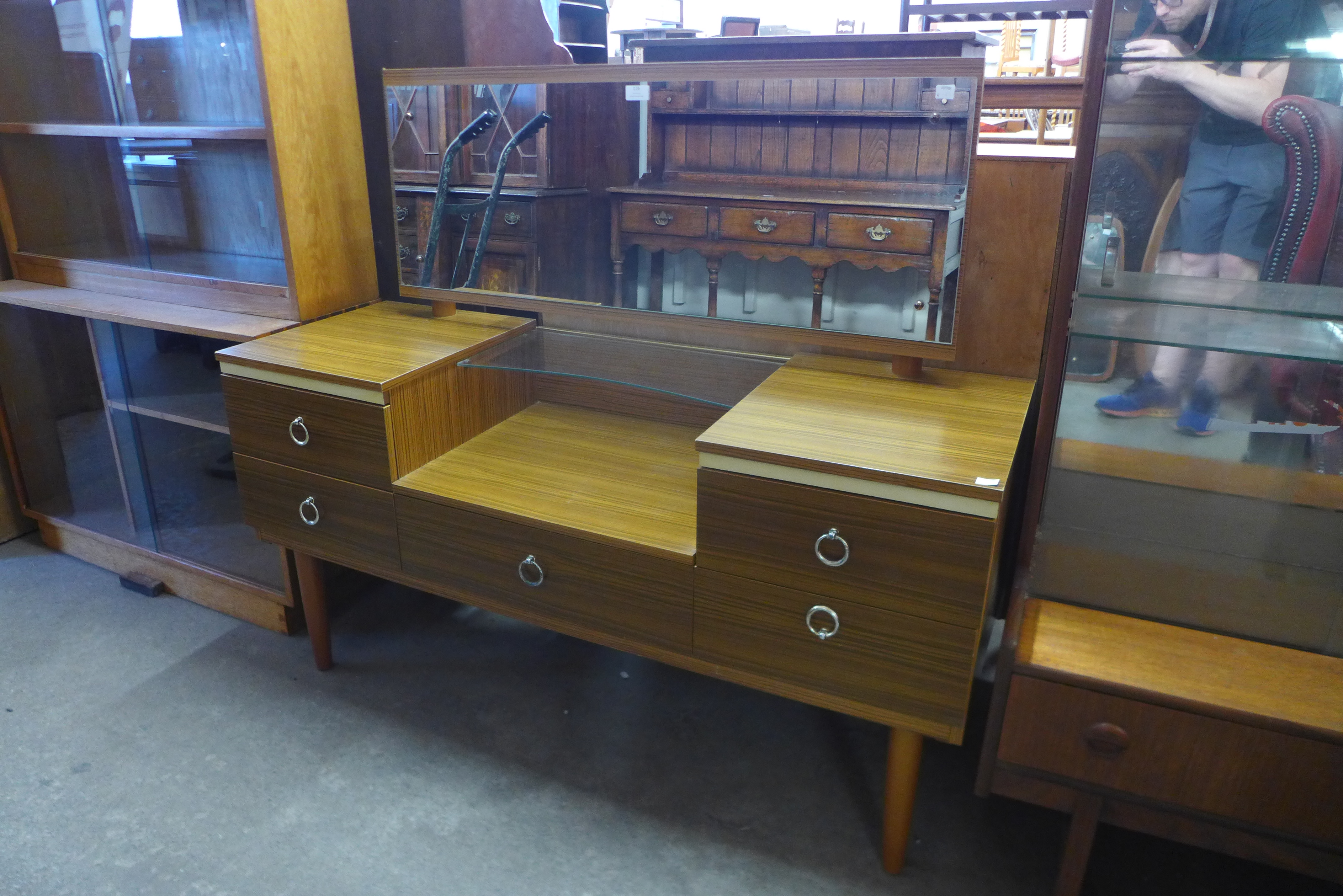 A teak dressing table