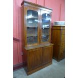 A Victorian mahogany four door bookcase