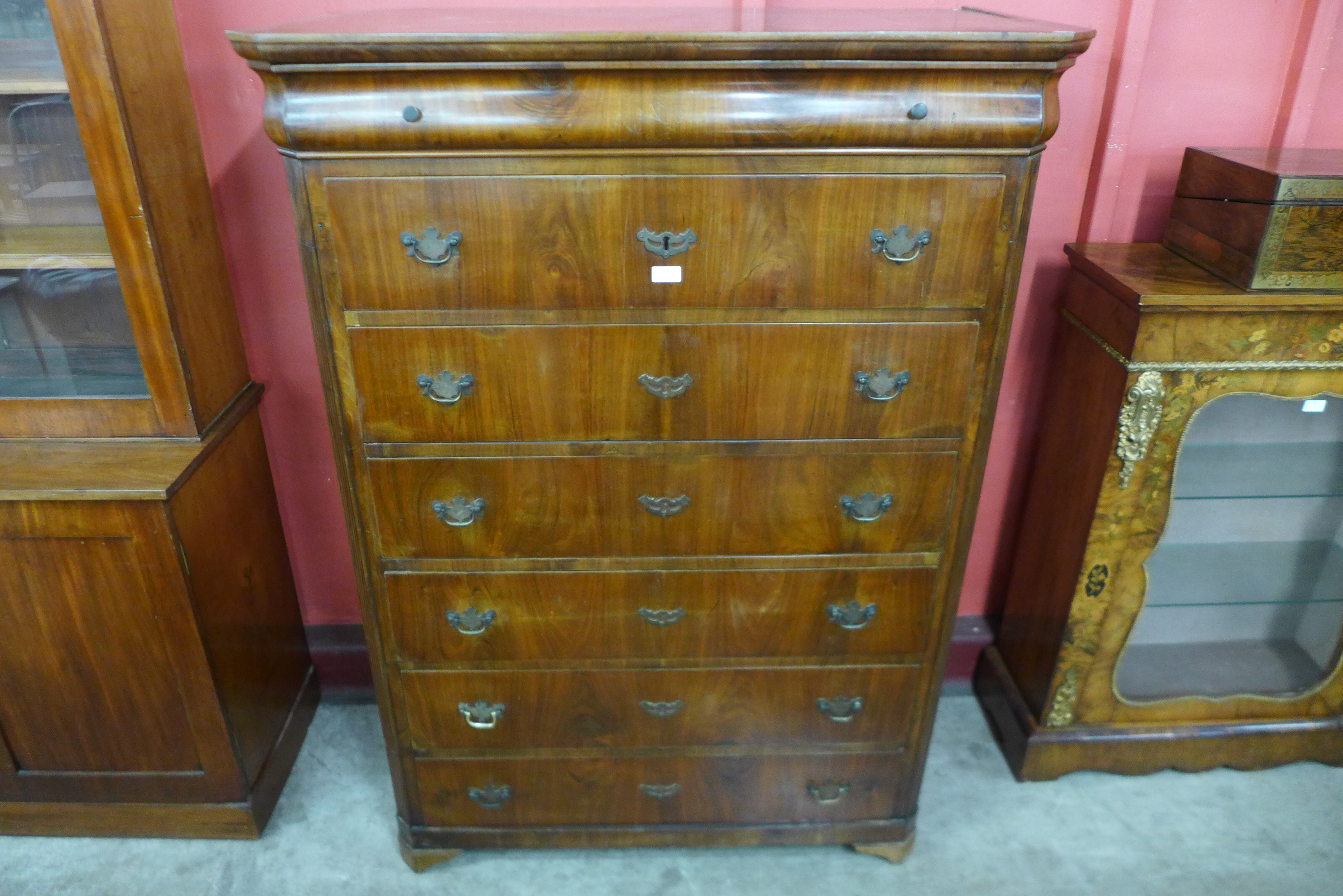A 19th Century French mahogany semainier chest of drawers - Image 2 of 2