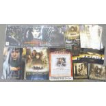 English, French and Thai promotional items for Lord of the Rings, including digital press kits and