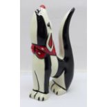 A Lorna Bailey Steptoe the Dog, signed on the base, 10cm