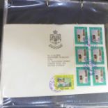 Stamps; Middle East postal history, Bahrain, Saudi, Kuwait, Oman, Muscat, etc., includes envelope