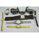 Wristwatches including Festina and a Seiko quartz