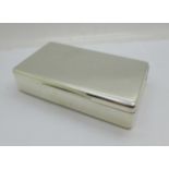 A Victorian silver sandwich box, London 1878, 279g, 13cm x 7.5cm x 3cm