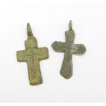 Two Viking crosses, found in Russia