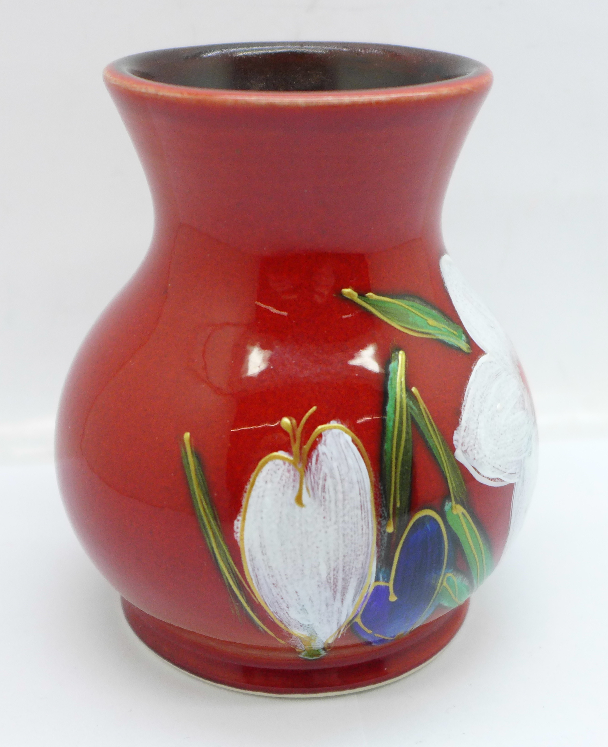 An Anita Harris trojan vase in the Spring Flowers design, signed in gold on the base, 11cm - Image 2 of 6