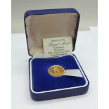 A year 2002 shield back half sovereign