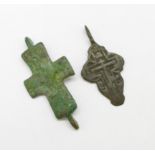 Two Viking crosses, found in Russia