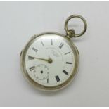 A silver pocket watch, J.G. Graves, Sheffield, the case hallmarked Chester 1902