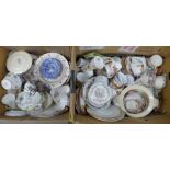 Two boxes of assorted china, etc. **PLEASE NOTE THIS LOT IS NOT ELIGIBLE FOR POSTING AND PACKING**