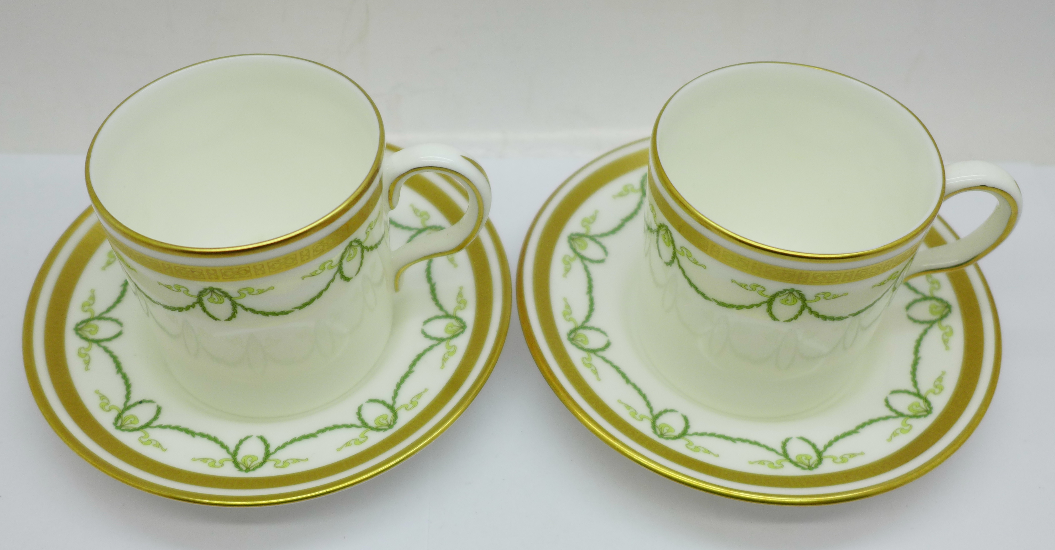 Two Royal Crown Derby Titanic commemorative coffee cans and saucers, second quality - Image 2 of 5