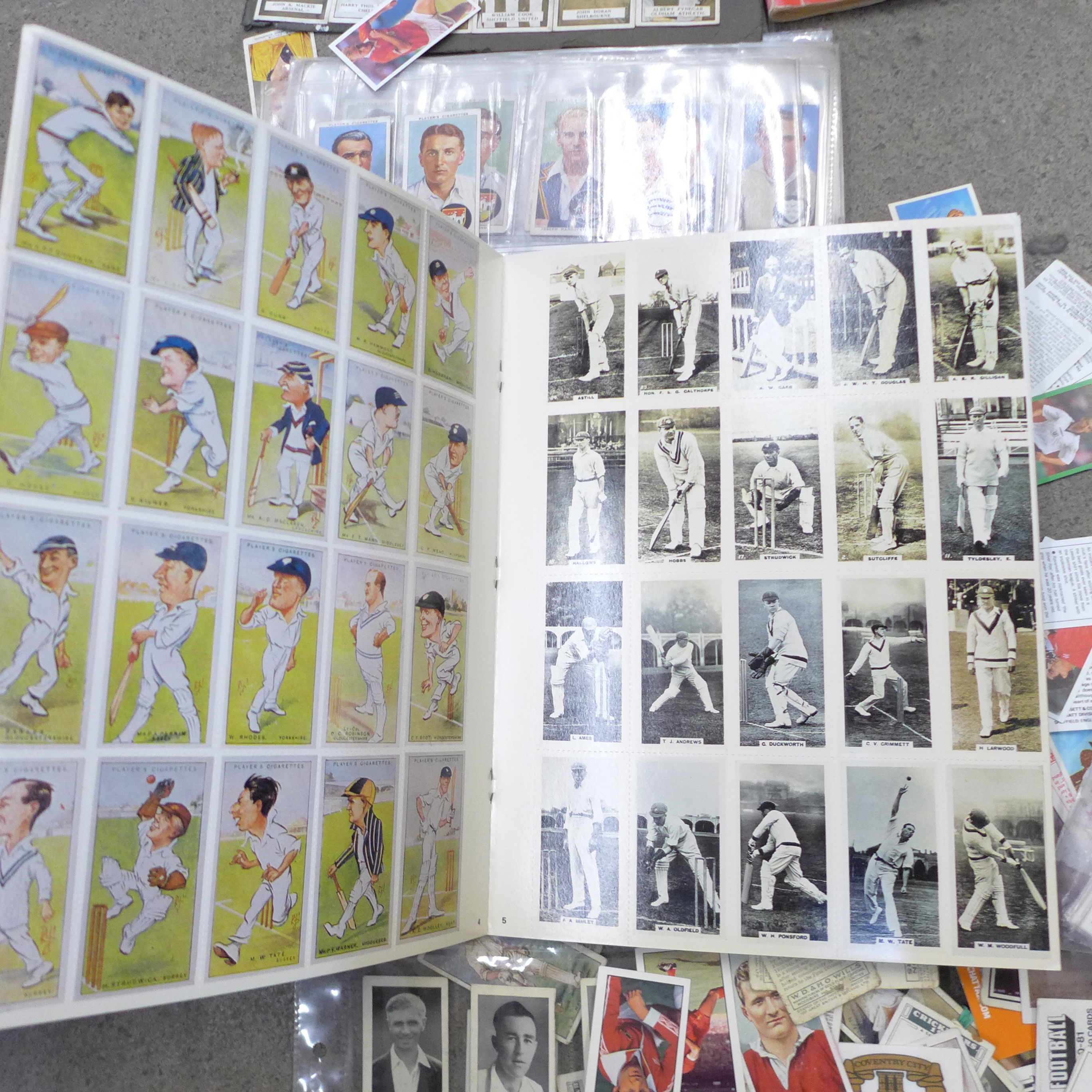 Cigarette cards; football and cricket cigarette and trade cards, loose and in albums includes Panini - Image 2 of 10